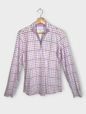 San Soleil 1/4 Zip Top Shirt UV 50+ Cooling Womens M Performance Wear Purple